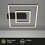 2-Flammig LED-Deckenleuchte Figa Aluminium Schwarz 4