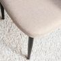 2x Upholstered chair fabric iron beige 6