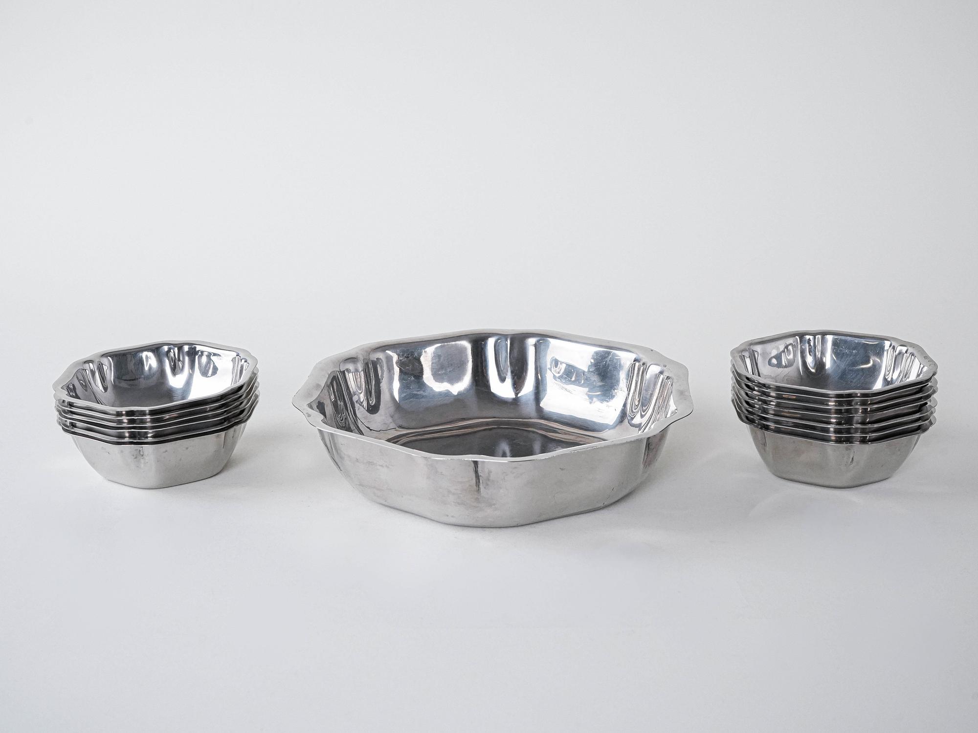 Stainless steel bowl set 1 2