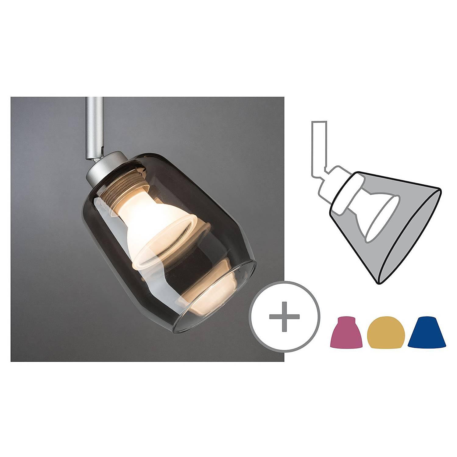 Lampenschirm Vento Rauchglas Grau 4