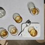 2x Trinkglas Flow Glas Gold 3