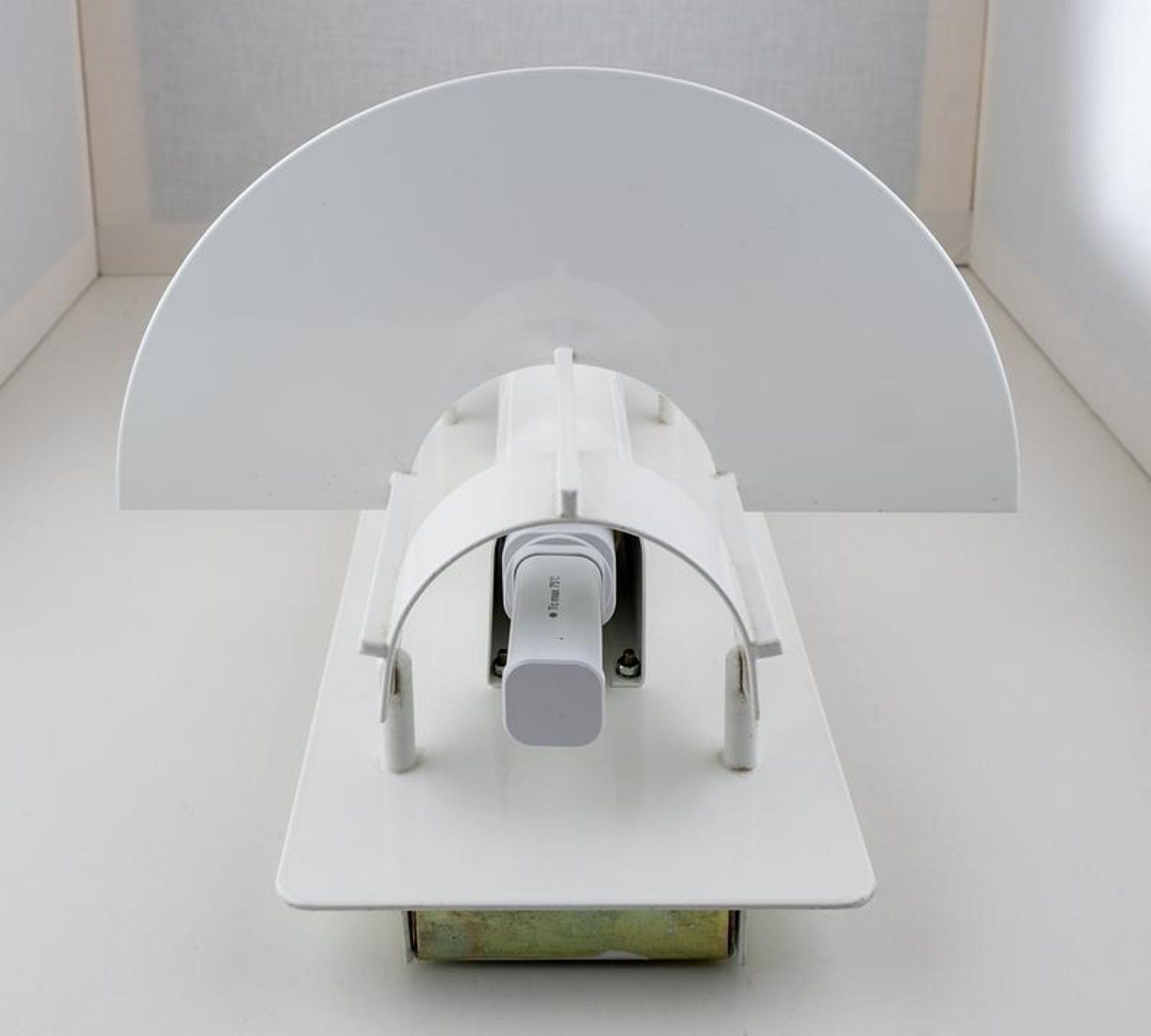 Vintage Saturn Wandleuchte von Joachim Lepper Weiß 6
