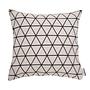 Kissenbezug T-Triangle Webstoff Beige Schwarz 0