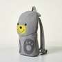 Bear Backpack Cotton Grey 1