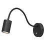 Upround LED-Wandleuchte Aluminium Schwarz 1-flammig 0