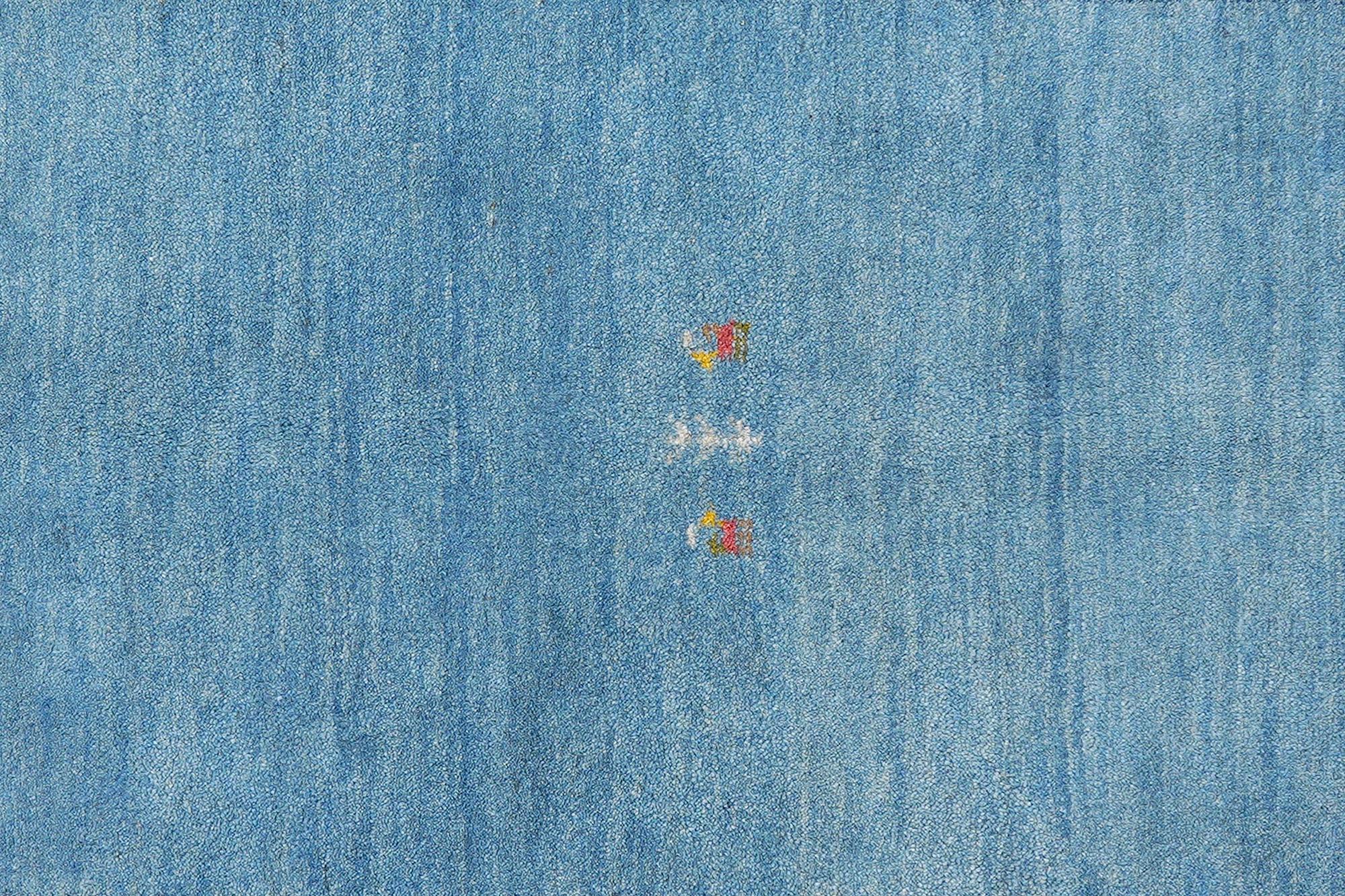 Tappeto Gabbeh Rizbaf Lana Blu 4