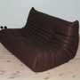 Togo Sofa 2-Sitzer Madras-Leder Braun 2