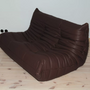 Togo Sofa 2-seater Madras Leather Brown 2