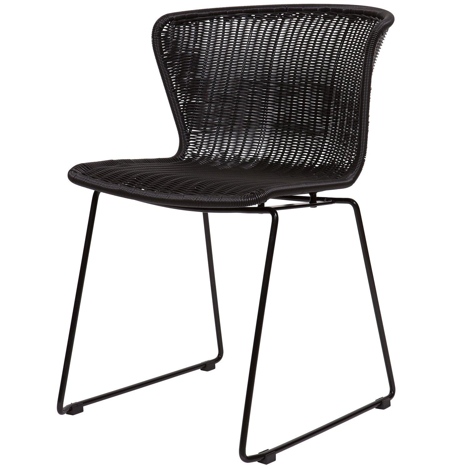 2x Wings Garden Chair Black 4