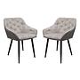 2x Liverpool Esszimmerstuhl Textil Metall 0