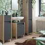 Waschbeckenunterschrank Elba Anthrazit 3