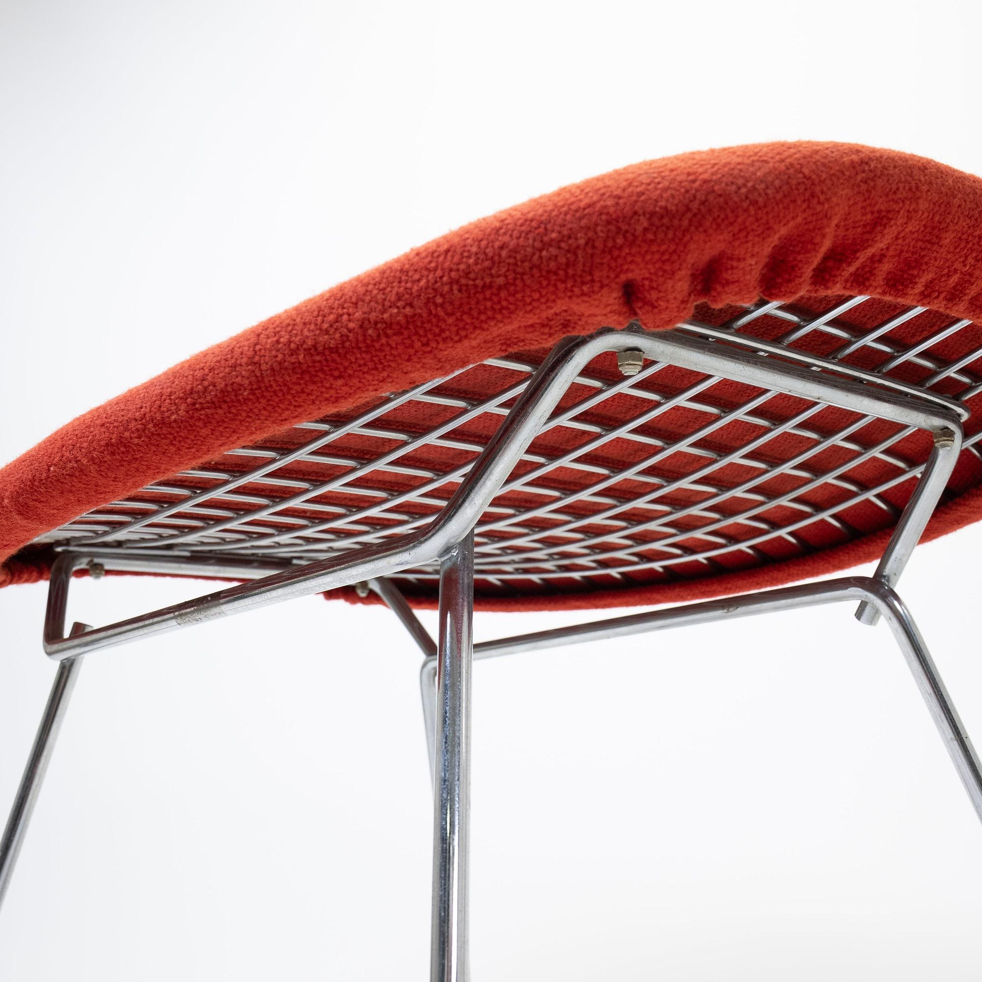 Bird Armlehnstühle mit Ottoman Chrom Rot 9