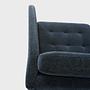 Osaka Sofa Getuftete Sitzfläche Tomelilla Stoff 3144 Blau 5