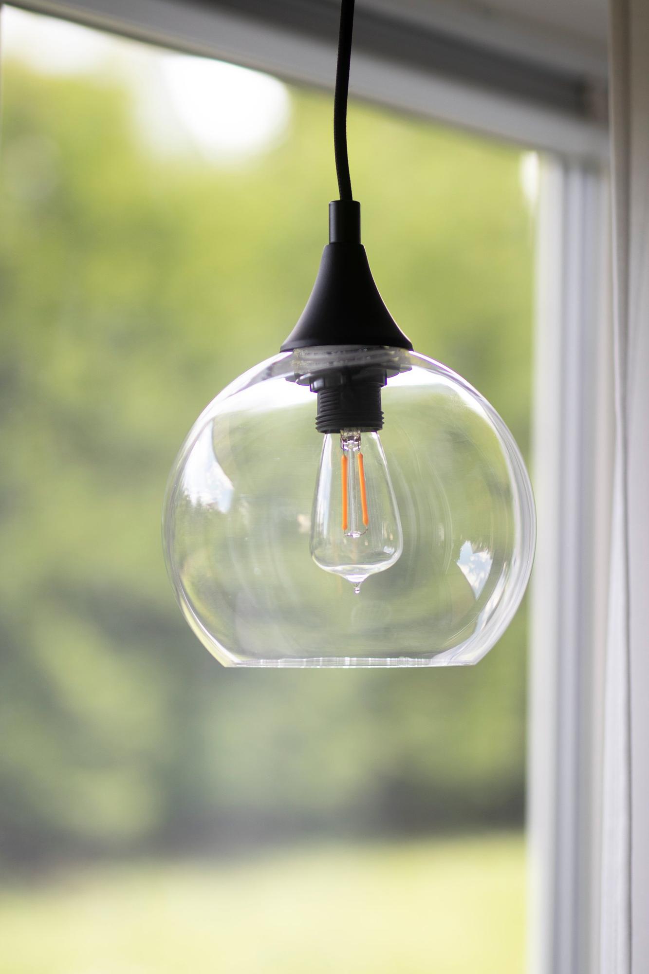 Mini pendant lamp Transparent Ø 15cm 0