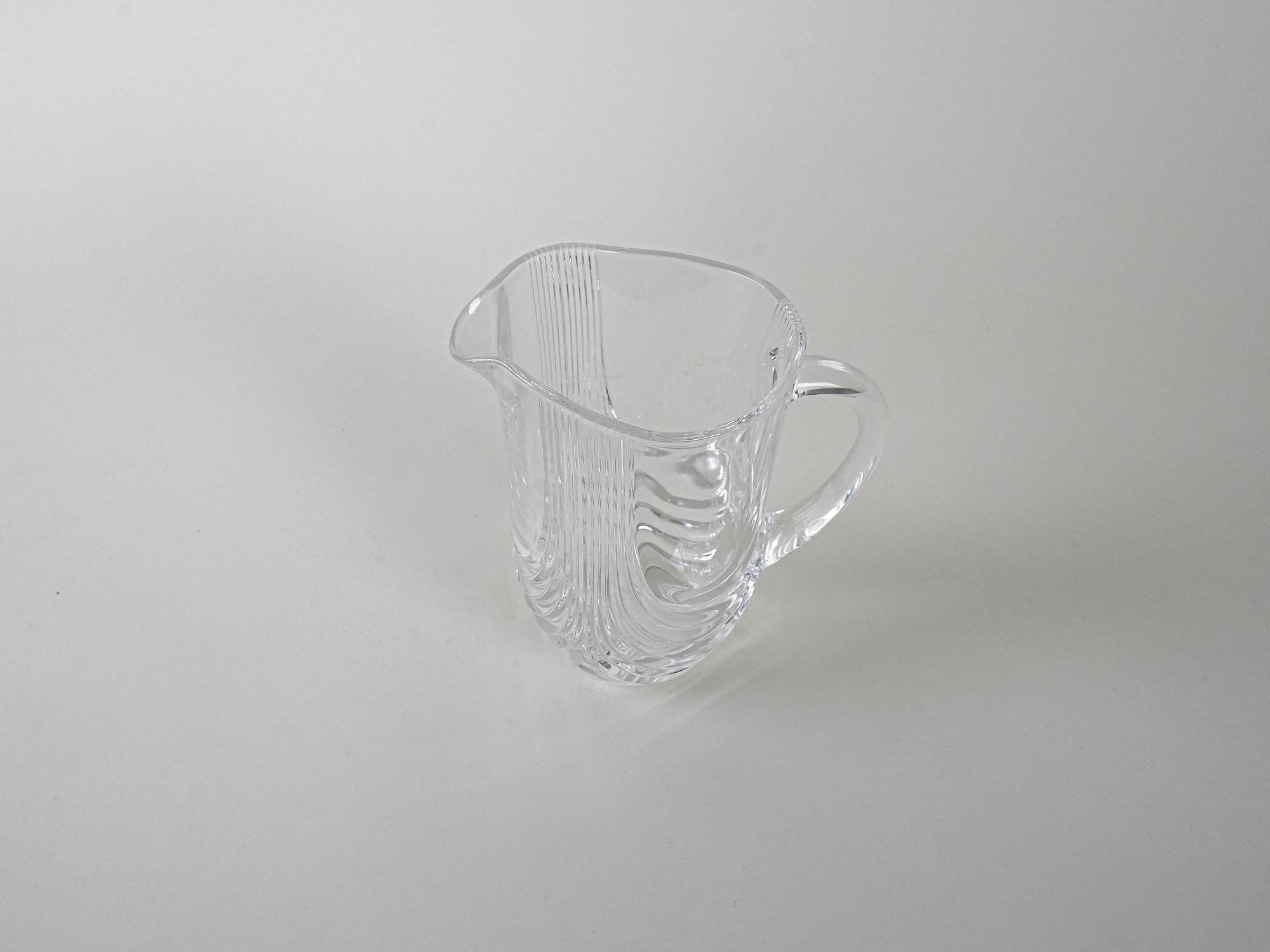 Kristallkaraffe Transparent 1970er Jahre 4