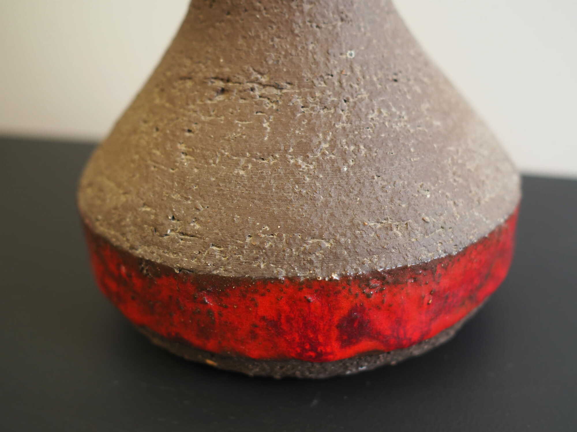 Vintage table lamp ceramic multicoloured 1960s 4