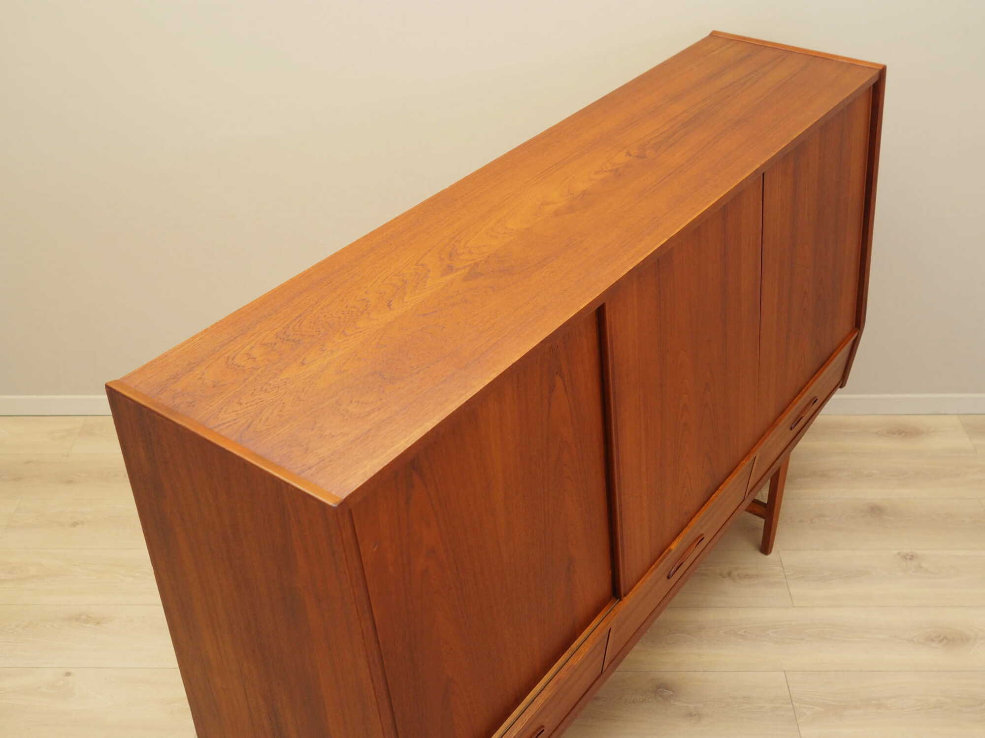 Vintage Sideboard Teak wood Brown 1960s 8