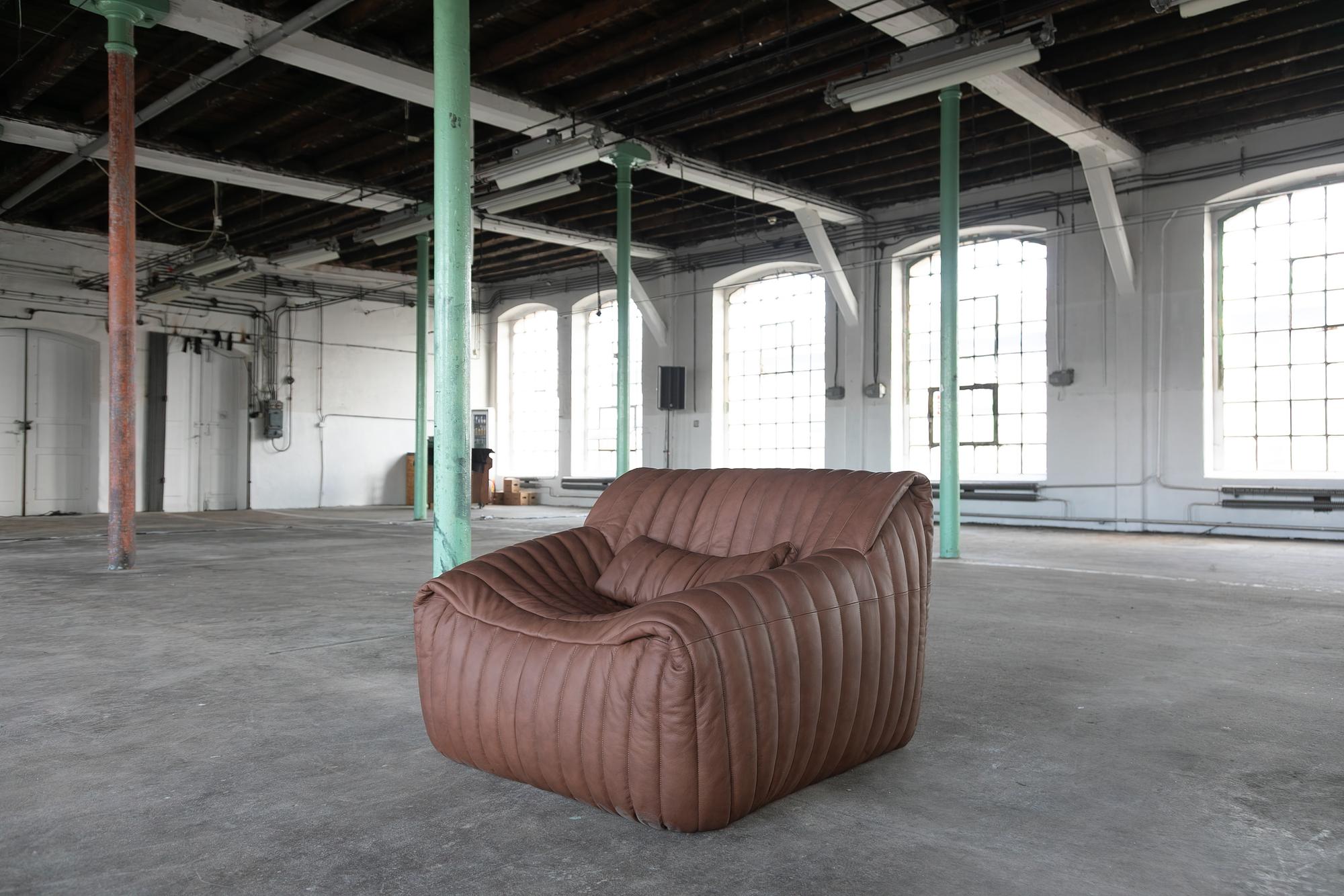 Togo Armchair Smooth Leather Folk Brown 4