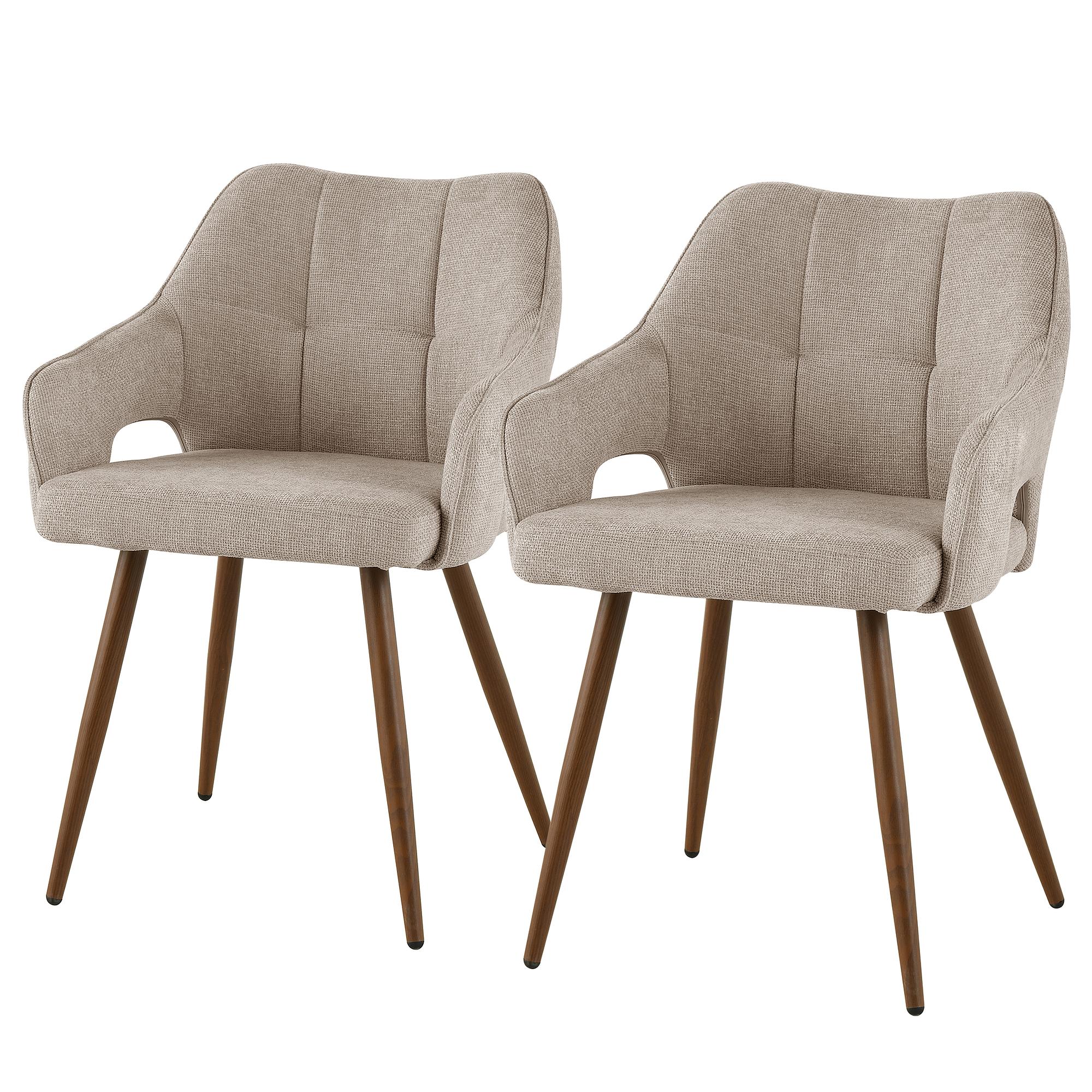 2x Esszimmerstuhl Zerbion Hellbraun 2