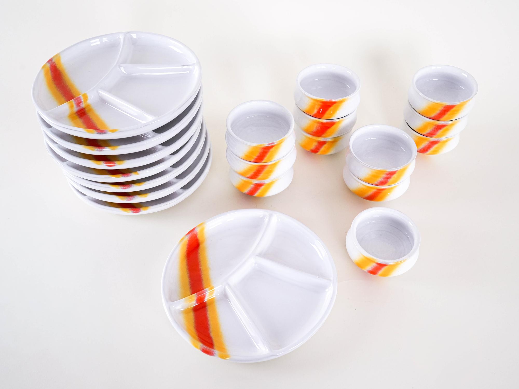 Serving set 70s, made in Italy 6