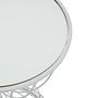 Jolie Hourglass Side Table Stainless Steel Silver 2