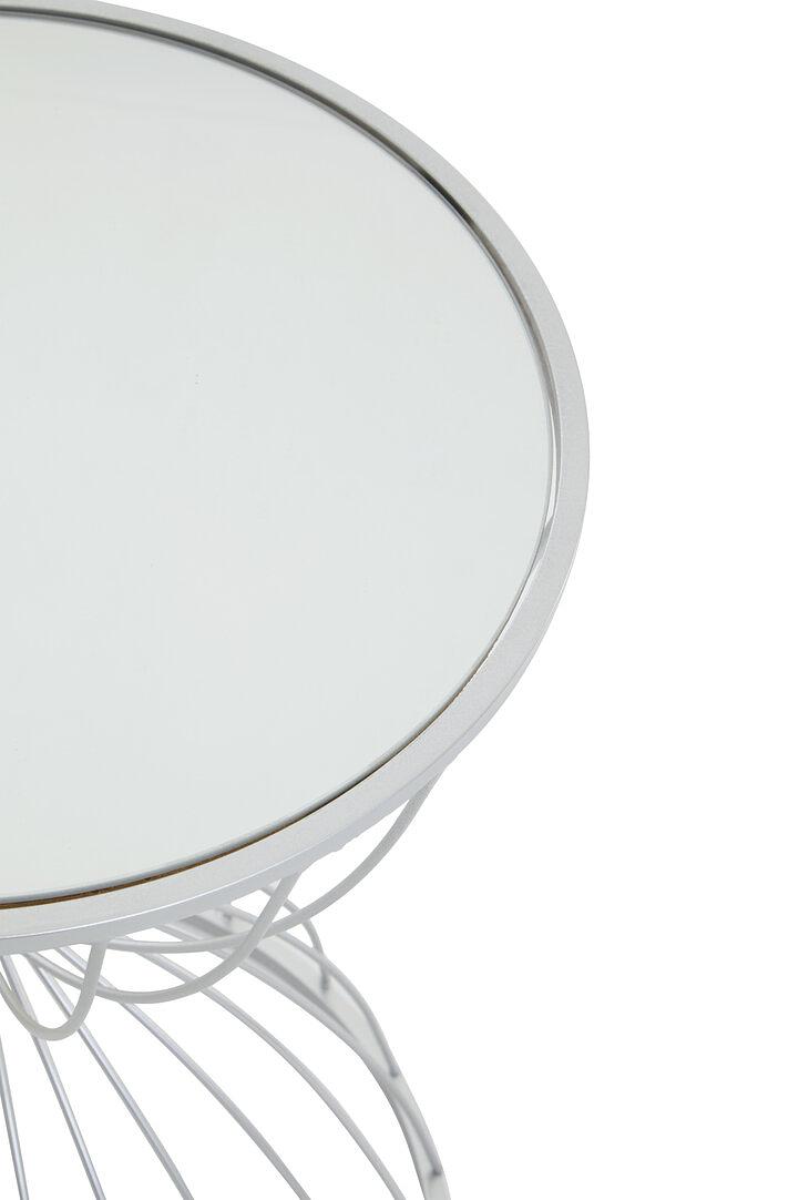 Jolie Sanduhr Beistelltisch Edelstahl Silber 2