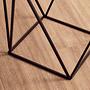 Shalimar Square Black Finish Basis-Beistelltisch 5