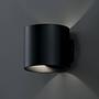 Rond Wandleuchte Aluminium Schwarz 0