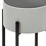 Trosa Small Floor Flower Pot Grey Black 2
