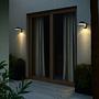Solar-Wandleuchte Justina Aluminium Grau 2