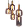 5-Flammig Pendelleuchte Fumo Eisen Schwarz Gold 3