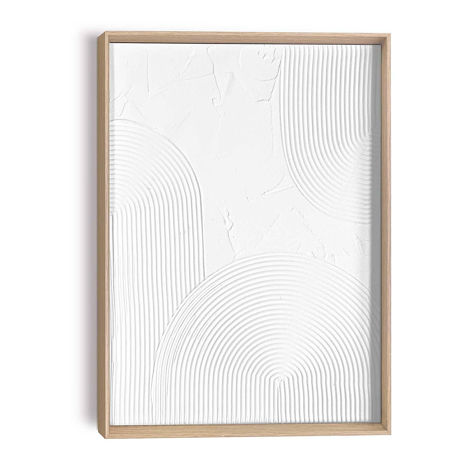 Thin Comb Wandbild Weiß 30 x 40 cm 0