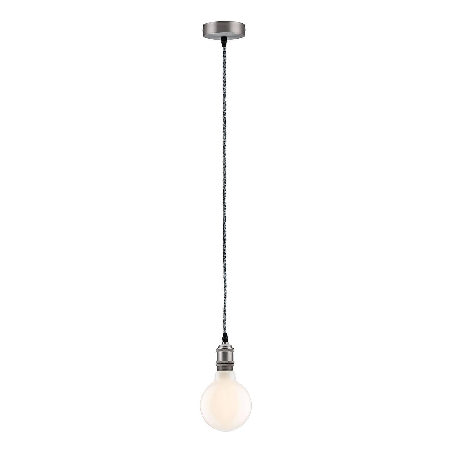 Eldar III Pendelleuchte Aluminium Mischgewebe 1-flammig 1