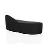 BARACOA Chaise longue destra tessuto nero 8