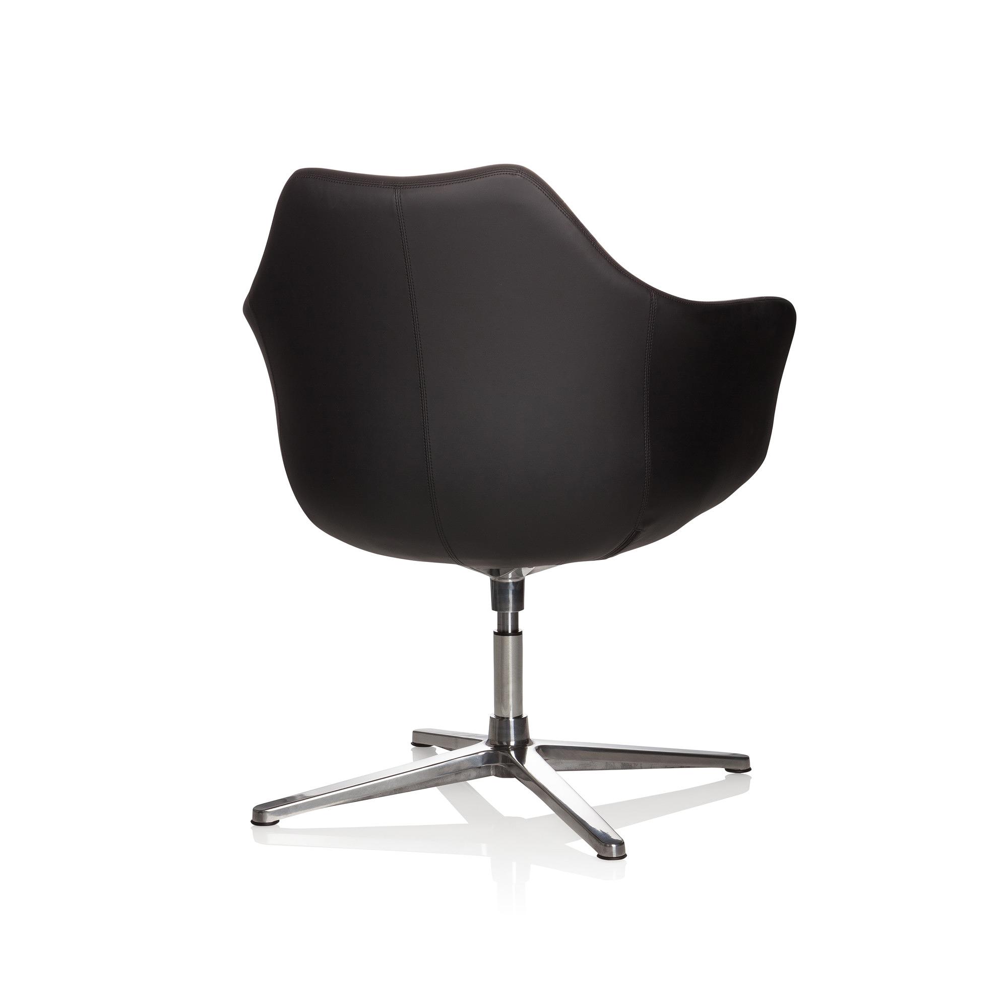 ARTEMIA Swivel Armchair Faux Leather Black 9
