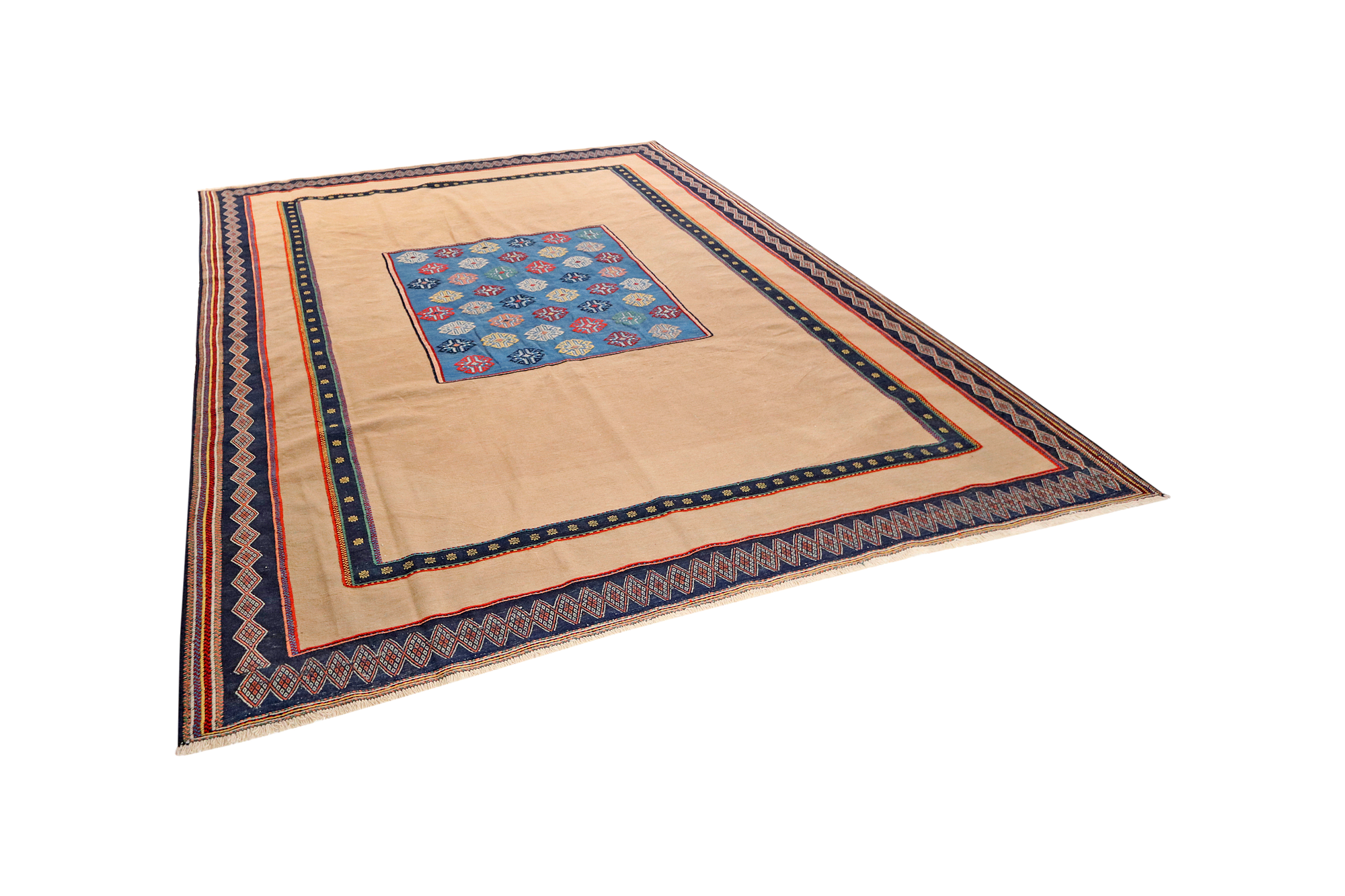 Sumak Afshar Teppich Wolle Beige 3