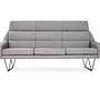 MANDAL Sofa 3-Sitzer Grau 0