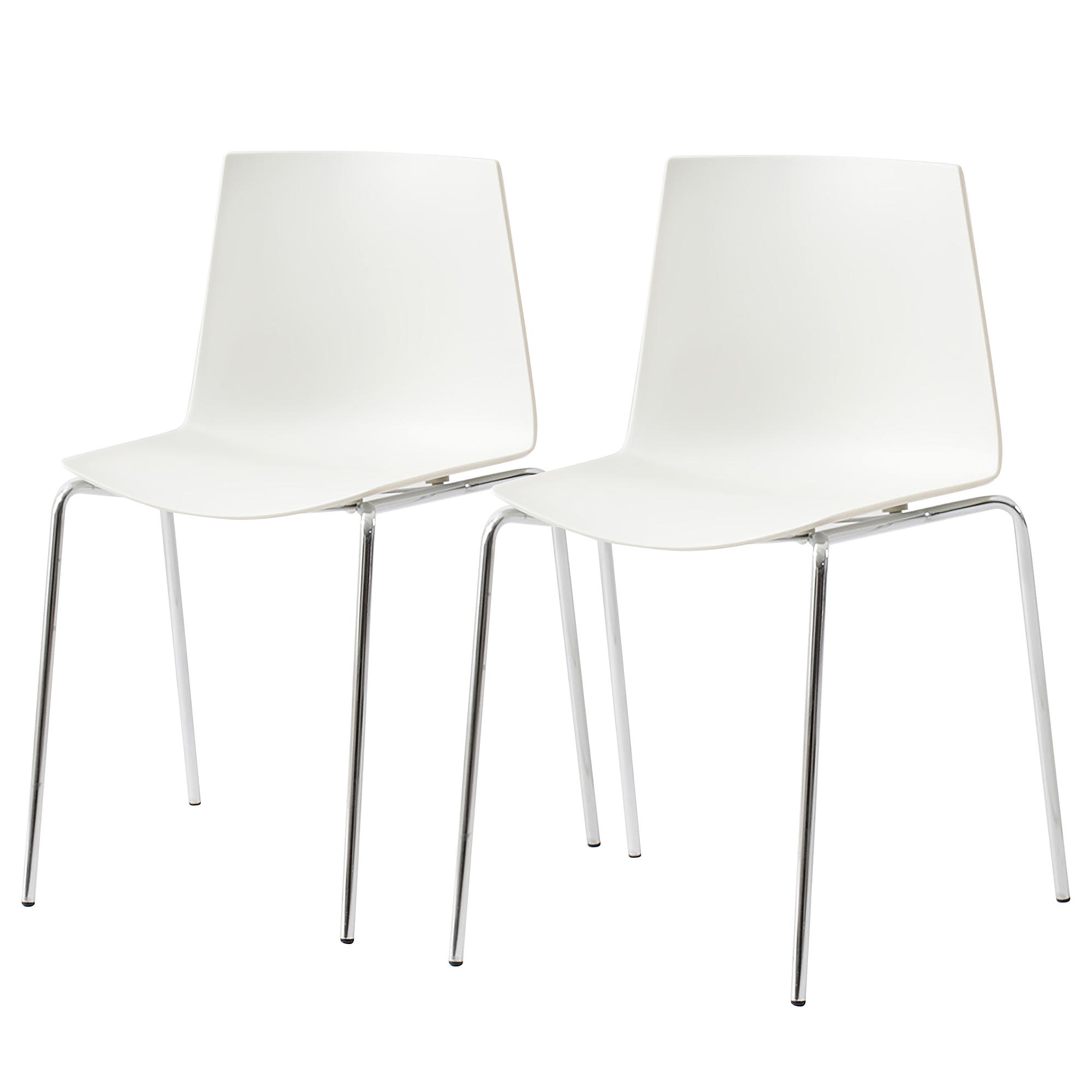 VESTAD Set da 2 sedie da pranzo bianco 1