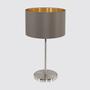 Tischleuchte Grau / Gold 0