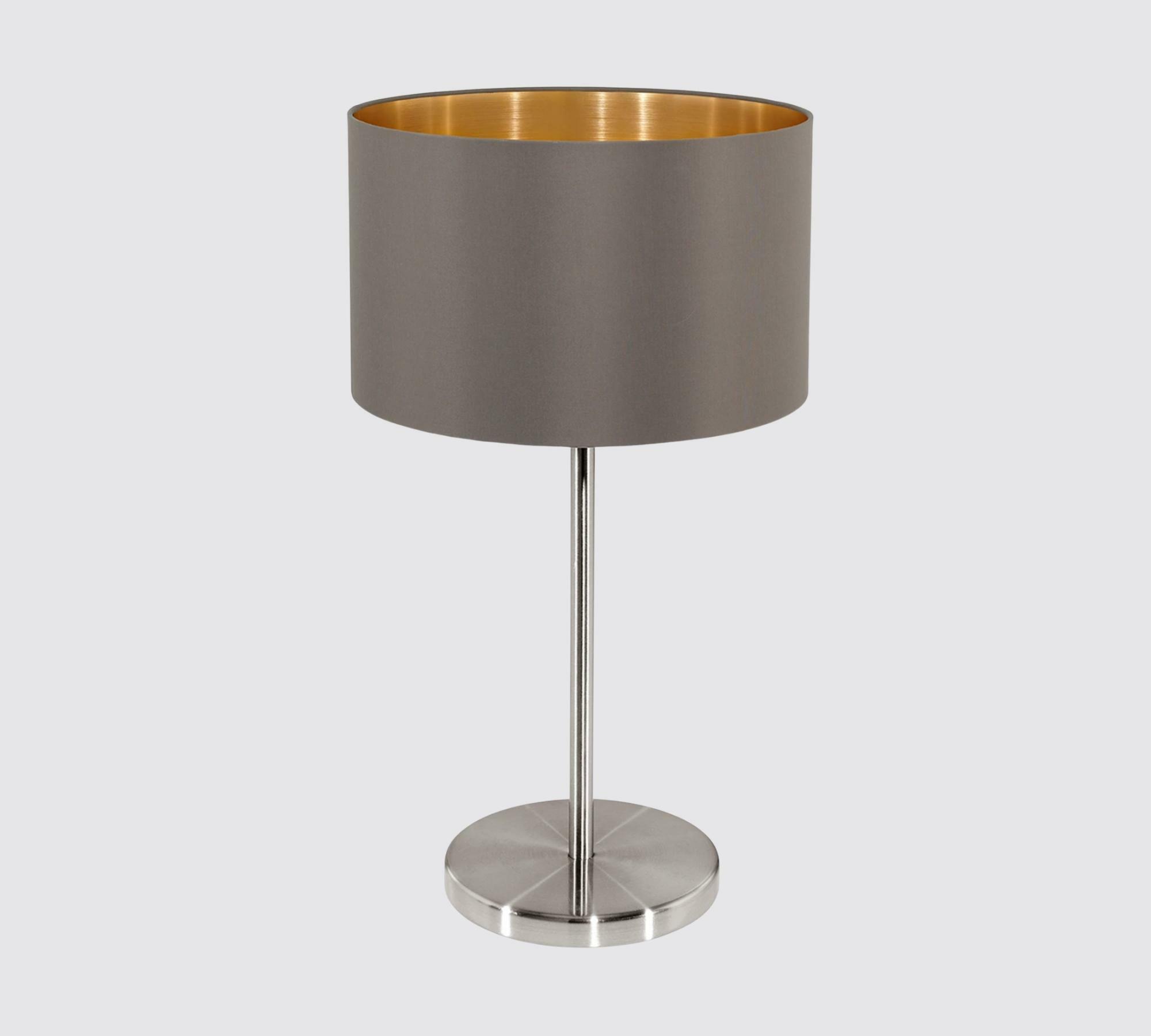 Tischleuchte Grau / Gold 0