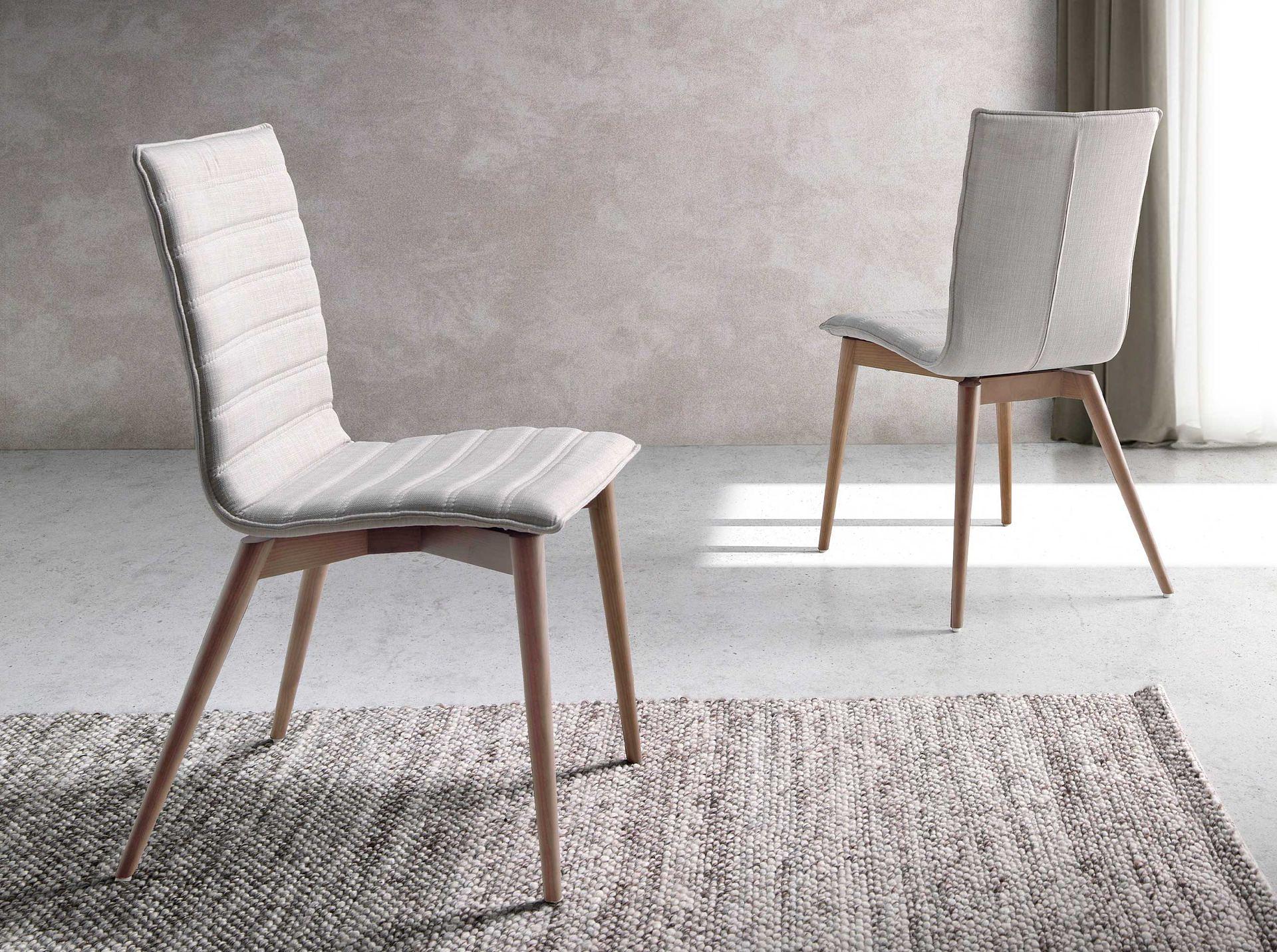 Dining chair wood grey 1