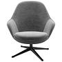 Adelaide Sessel mit Drehfunktion Samt 3030 Grau 2
