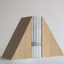 2x Bookend Oak Brown 0