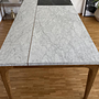 Rechteckiger Tisch Marmor Eichenholz 6