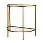 Beistelltisch Glas Metall Gold 0