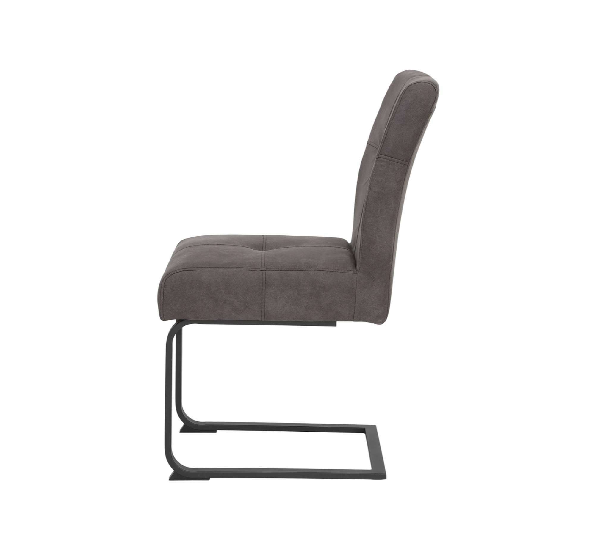 2 x Freischwinger Microfaser Stahl Vintage Schwarz 2