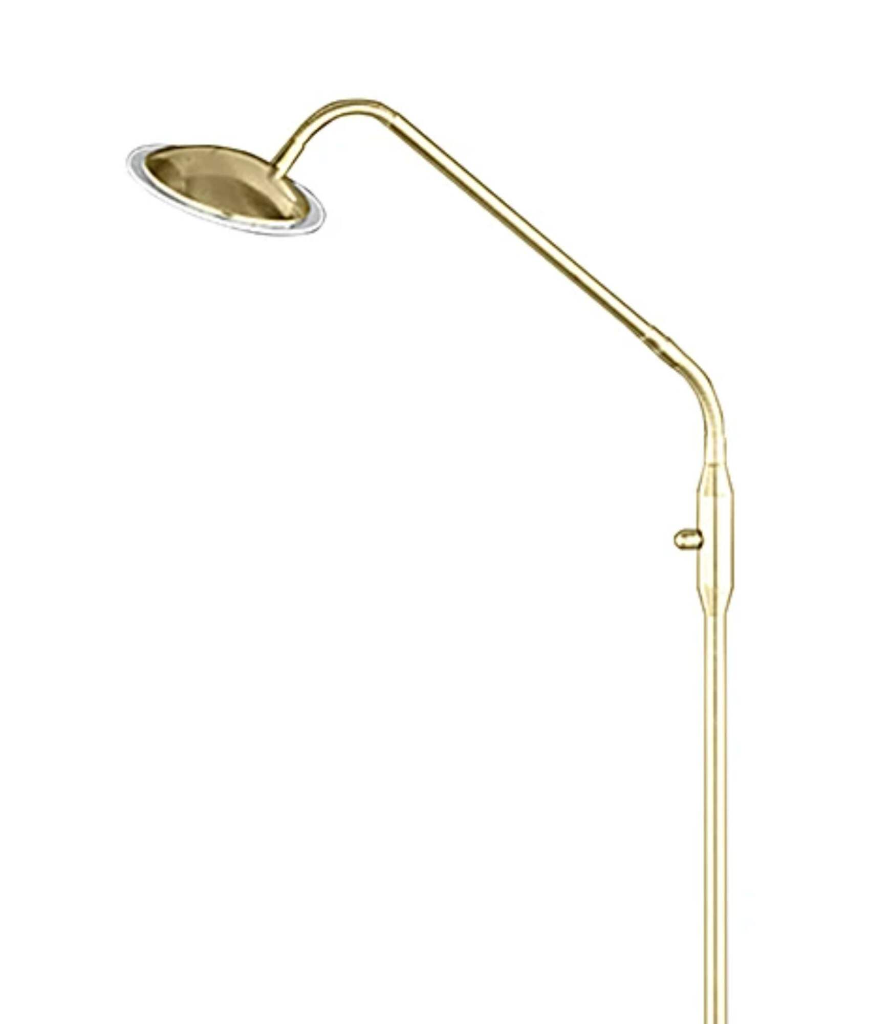 Stehlampe 1-flammig Glas Metall Gold 1
