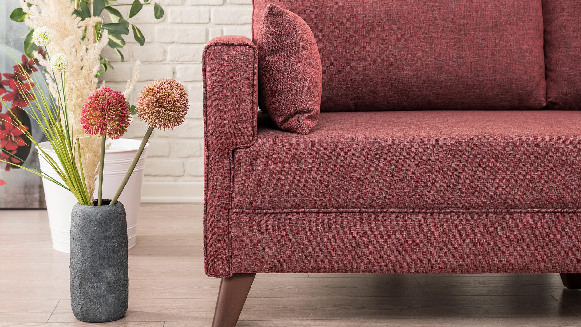 Bella Sofa 2-Sitzer Rot 3