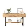 Console table with shelf Brown 4