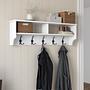 P2 Garderobe Holz Weiß 4